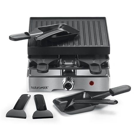 Appareil Raclette-gril électrique 4 Poêlons 750 W 3 Appareil Raclette-gril électrique 4 Poêlons 750 W