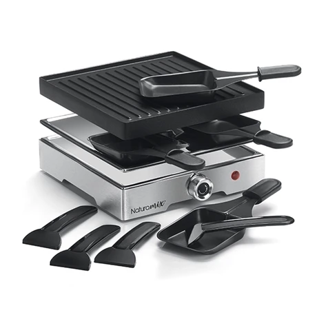 Appareil Raclette-gril électrique 4 Poêlons 750 W 4 Appareil Raclette-gril électrique 4 Poêlons 750 W – Image 2