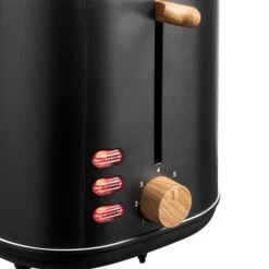 Bestron Toaster Grille-pain 2 Tranches Noir Et Bois -Cuisine Appareils Magasin 780271 1 1 Toaster grille pain 2 tranches noir et bois Bestron