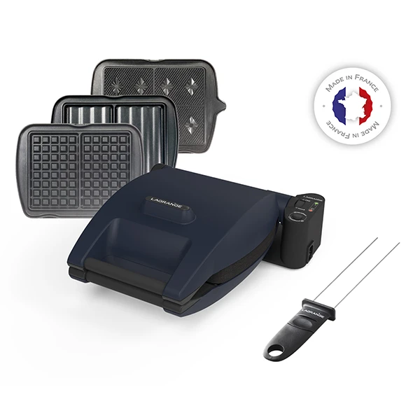 Gaufrier électrique Premium Gaufres® BLEU ABYSSE 3 Plaques 3 Gaufrier électrique Premium Gaufres® BLEU ABYSSE 3 Plaques