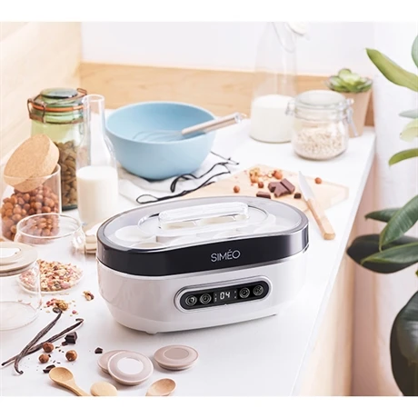 Yaourtière Automatique 4 Programmes 20 W Blanc Et Noir 4 Yaourtière Automatique 4 Programmes 20 W Blanc Et Noir – Image 2