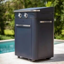 Plancha à Gaz Combo Enosign 65 Bleu Navy 2 Feux -Cuisine Appareils Magasin 781013 2 4 Plancha a gaz Combo enosign 65 bleu navy 2 feux ENO